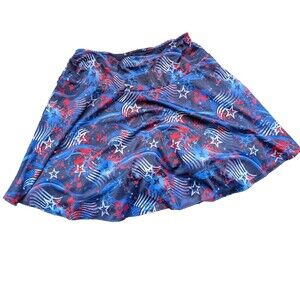 Sparkle Skirts Women Skort Elastic Waist Tennis Golf Pickleball Patriotic XL